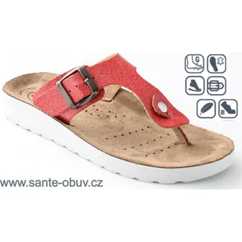 Dámská zdravotní obuv SANTÉ PO/410 ROSSO vych. obuv, --- - 39