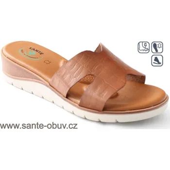 Dámská zdravotní obuv SANTÉ MC/771 BROWN pantofel vel.37-42, --- - 39