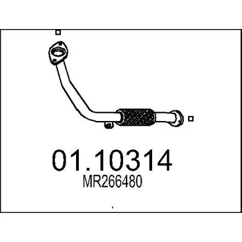 Výfuková trubka Výfuková trubka MTS 01.10314