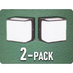 LED nástěnné svítidlo 8W, IP65, hnědé/2-PACK! Teplá bílá