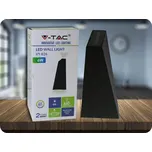 LED Nástěnné svítidlo, 6W (660lm), IP65, černé Teplá bílá