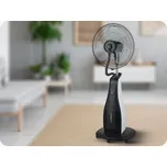 80W Ventilátor se zvlhčovačem, dálkové ovládání, 3 čepele, průměr 43cm, na kolečkách