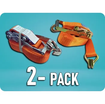 Upínací popruh UPÍNACÍ PÁS S RÁČNOU, ŠÍŘKA PÁSU 50MM, DÉLKA 12M, NOSTNOST 5 TON/2-PACK! [AKC5012]