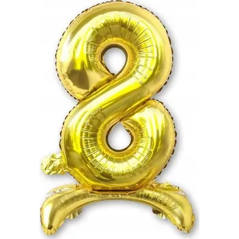 Balónek Fóliový balónek ImprezCzas ve tvaru číslice 2, zlatý