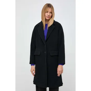 Dámský kabát Vlněný kabát Patrizia Pepe černá barva, přechodný 2O0106.A362 99X, vel. 40