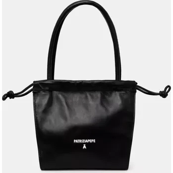 Kabelka Kožená kabelka Patrizia Pepe černá barva, 8B0251 L147 8B0251.L147 99X, vel. ONE SIZE