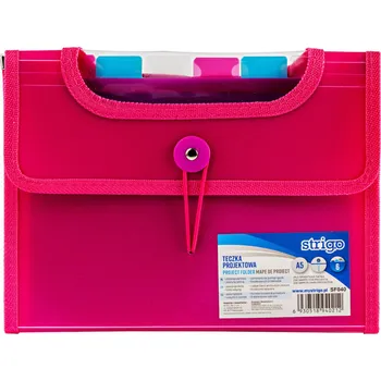 Složka A5 s 6 kapsami STRIGO růžová