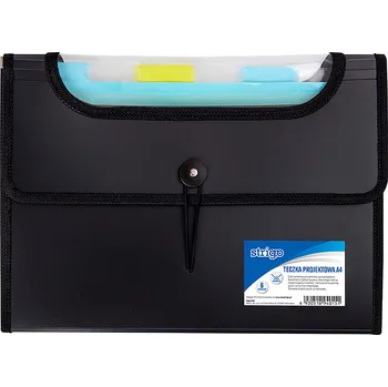 Složka A4 s 6 kapsami STRIGO černá