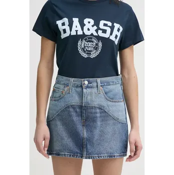 Dámská sukně Sukně Levi's ICON SKIRT WESTERN YOKE modrá barva, mini, 001VJ 55X, vel. 29