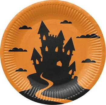 Talíř Papírový talíř velký - Funny Halloween