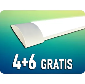 LED hranolové svítidlo vysokosvítivé 30W, 4650lm (155lm/W), 120cm, 4+6 zdarma! Neutrální bílá
