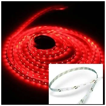 LED páska Led Pás 60 LED/m, SMD3528, 3,6W/M, IP20 Červená