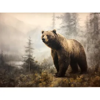 Obraz Foto obraz na plátně - Medvěd v horách - P/4030/1060