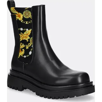 Dámská zimní obuv Boty s gumou Versace Jeans Couture Drew dámské, černá barva, na platformě, 77VA3S60 ZS867 G89 77VA3S60.ZS867.G89 99X, EUR 39