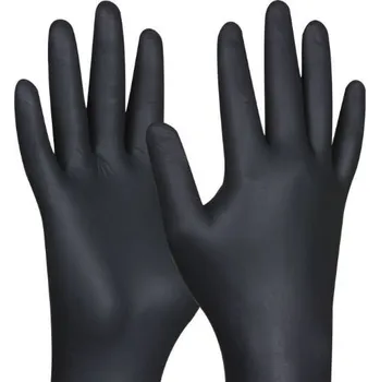 Vyšetřovací rukavice Rukavice vyšetřovací nitrilové černé velikost L 100 ks