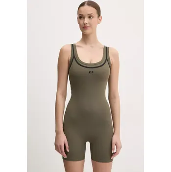 Dámský overall Overal P.E Nation Forward zelená barva, s kulatým výstřihem, 251U110 78X, vel. M
