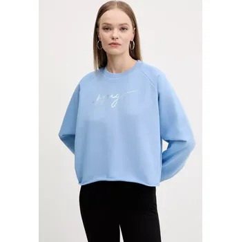 Pánská mikina Bavlněná mikina HUGO 50534271 modrá 50X, vel. M