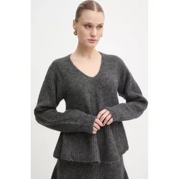 Dámský svetr Vlněný svetr By Malene Birger COVA 103003 šedá 90Y, vel. XS