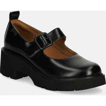 Dámské polobotky Kožené polobotky Camper Milah dámské, černá barva, na platformě, K201681-001 K201681.001 99X, EUR 37