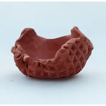 Květináč Keramická Skořápka 6,5 x 6 x 5 cm režná