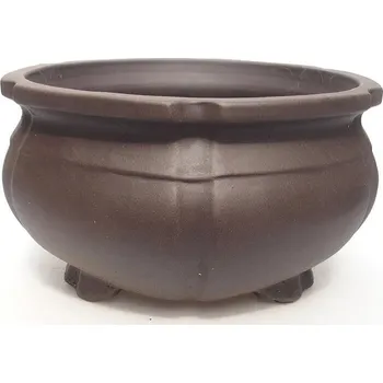 Květináč Bonsai miska 24 x 24 x 13,5 cm hnědá