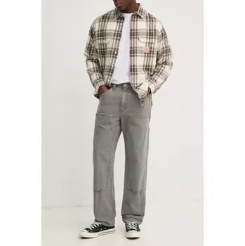 Dámské džíny Bavlněné džíny Levi's 568 LOOSE STRT DBL KNEE A7367 šedá 90X, vel. 30/32