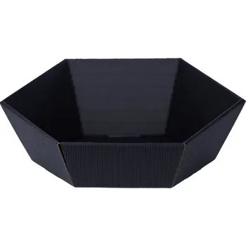 Dárkový potravinový koš Dárkový koš - šestihranný černý