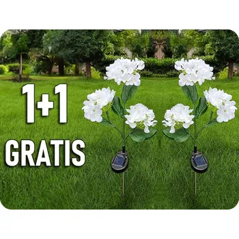 Venkovní osvětlení SOLÁRNÍ LAMPA SUNARI HORTENZIE 600MAH, 3000K, 1+1 zdarma! [RTV100517]