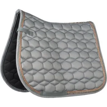 Vybavení pro koně HKM Dečka podsedlová Rosegold Glamour Style HKM, všestranná, grey/rose gold PONY
