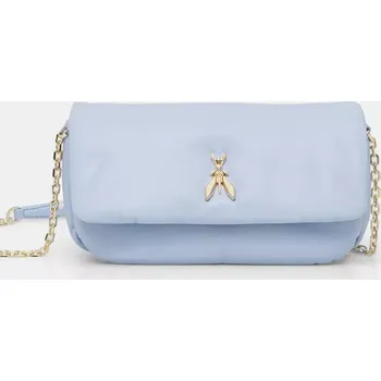 Kožená kabelka Patrizia Pepe 8B0220.L113 modrá 05X, vel. ONE SIZE