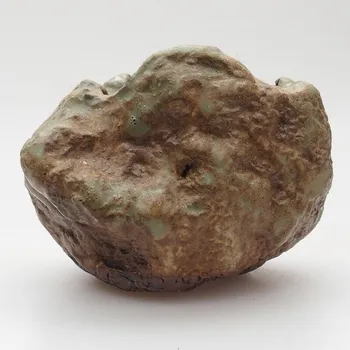 Květináč Keramická Skořápka 4 x 5 x 4,5 cm zelenohnědá