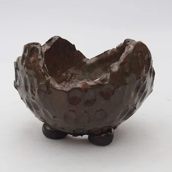 Květináč Keramická Skořápka 8 x 8 x 6 cm červenozelená