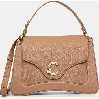 Kabelka Kožená kabelka Coccinelle béžová barva, E1 SSL 18 01 01 E1.SSL.18.01.01 80X, vel. ONE SIZE