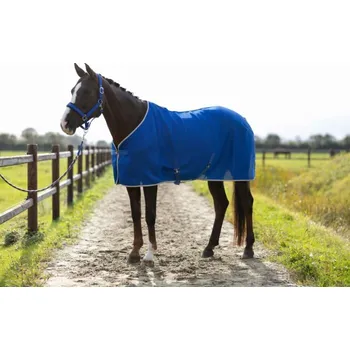 Deka pro koně HKM Síťovaná deka -Amalfi- modrá, 115