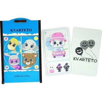 Desková hra Kvarteto Zvířátka očka