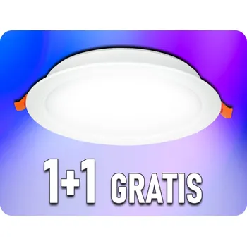 LED panel LED line LED panel vestavěný MOLLY 18W, kulatý, 1+1 zdarma! [200791, 200807] Teplá bílá [200791]