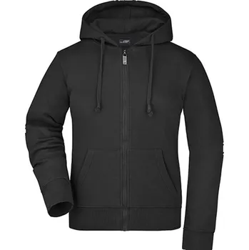Dámská mikina James&Nicholson Dámská mikina s kapucí JN053 Black XXL