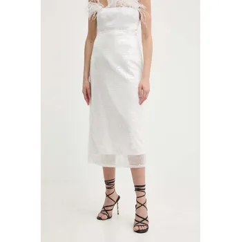 Dámská sukně Sukně Marella bílá barva, midi, pouzdrová, 2413771034200 00X, vel. L