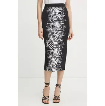 Dámská sukně Sukně Versace Jeans Couture černá barva, midi, 78HAE8P6 JS474 78HAE8P6.JS474 99A, vel. 38