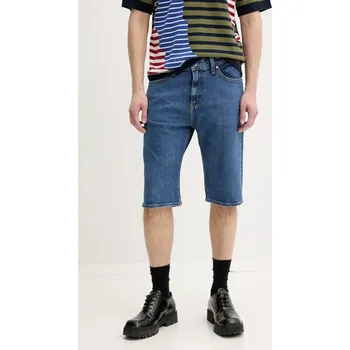 Pánské kraťasy Džínové šortky Tommy Jeans pánské, tmavomodrá barva, DM0DM21851 59X, vel. 34