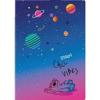 Sešit Lilo and Stitch Lilo a Stitch Sešit A5 60 listů Stitch black vzor 1 linka