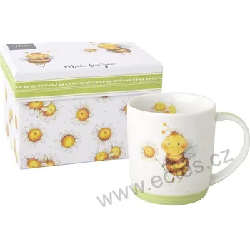 IHR SUNNY BEE porcelánový hrnek roztomilé veselé včelky a kopretina 300ml