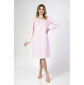 Dámská košile Měkká dámská košile na spaní Regina z bavlny, Modrá 2XL i170_011XXL2