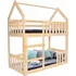 Dětská postel Springos Maxík patrová postel 80 x 160 cm přírodní
