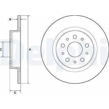 Brzdový kotouč Brzdový kotouč DELPHI BG4690C