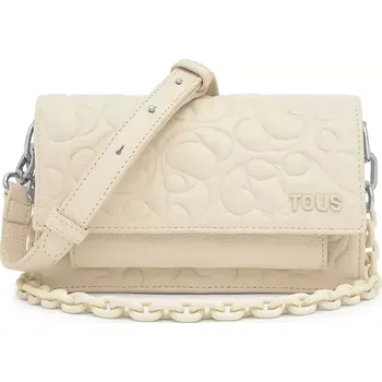 Kabelka Kožená kabelka Tous GRETA béžová barva, 2002204701 80X, vel. ONE SIZE