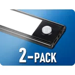 LED svítilna do skříní a polic 2W, 160lm, 40CM, 5V, 1A, černá, IP20/2-PACK! Neutrální bílá
