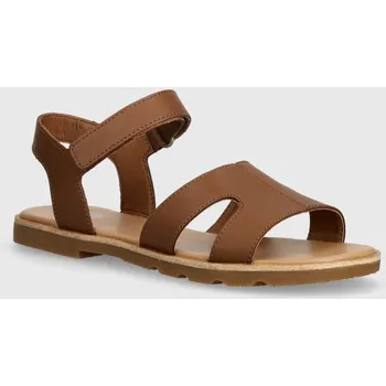Dámské sandále Kožené sandály Sorel ELLA III ANKLE STRAP dámské, hnědá barva, 2076821242 88X, EUR 36