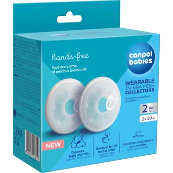 Canpol babies Hands-Free sběrač mateřského mléka do podprsenky 1/700 Odsávačka mléka Canpol babies Hands-Free sběrač mateřského mléka do podprsenky 1/700