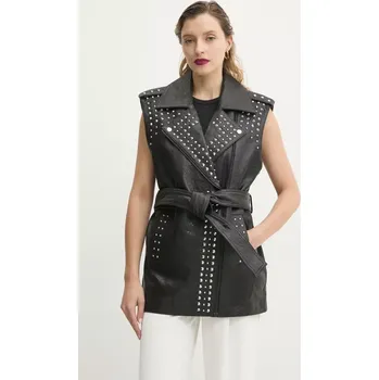 Dámská vesta Kožená vesta Bruuns Bazaar BBW4350 černá 99X, vel. 38